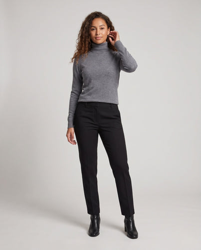 Damen Feiner Rollkragenpullover aus Kaschmir-Mix mit schlanker Silhouette Drune