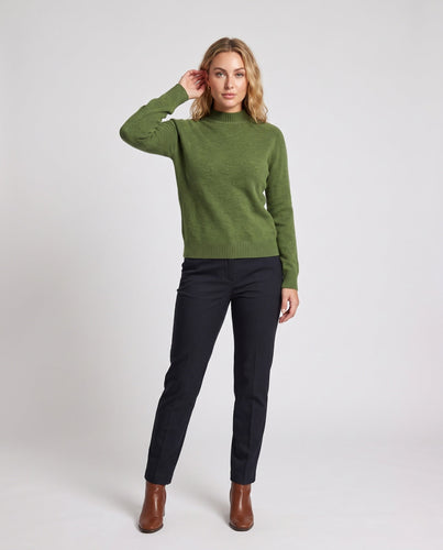 Damen Feinstrickpullover mit kurzem Stehkragen, weicher Kaschmir‑Optik und kastiger Silhouette Drune