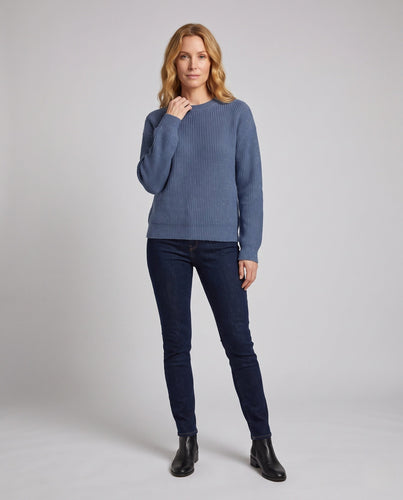 Damen Flauschiger Bouclé-Oversize-Pullover mit feinem Glanz und überschnittenen Ärmeln Drune