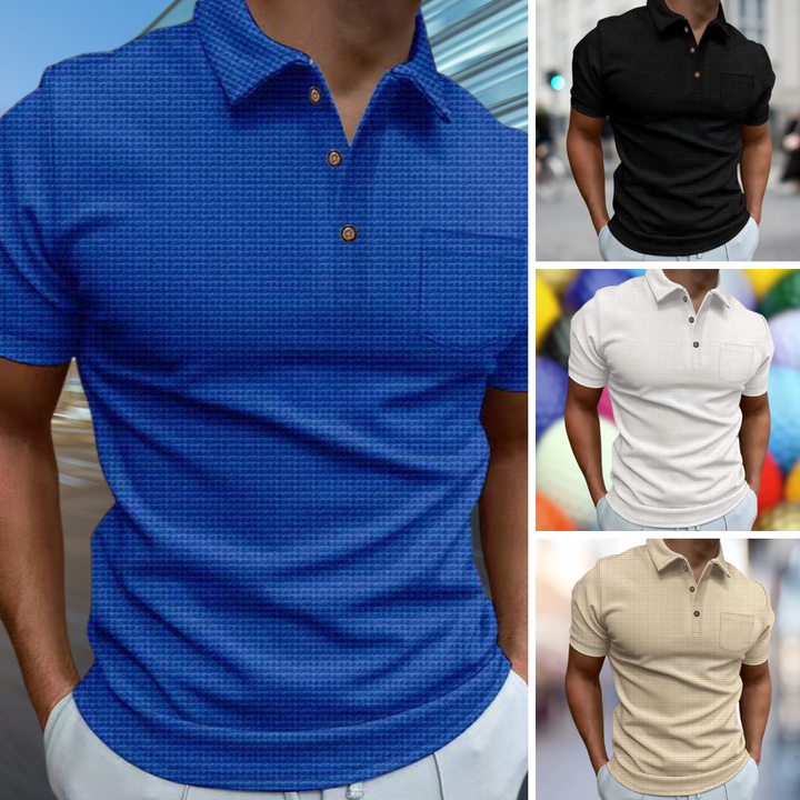 Drune | Blazej Strukturiertes Sommer-Poloshirt