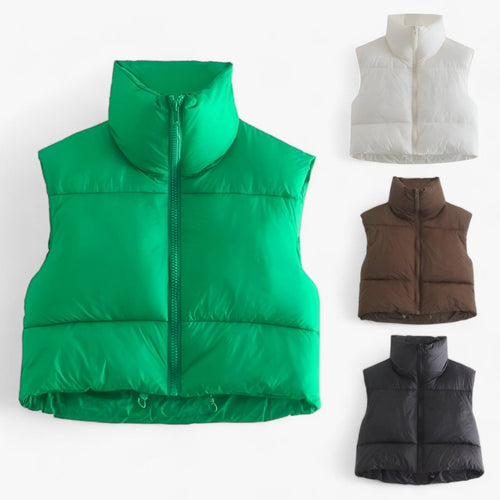 Drune | Weste Kurz Ärmellos Weste Winterbekleidung für Damen