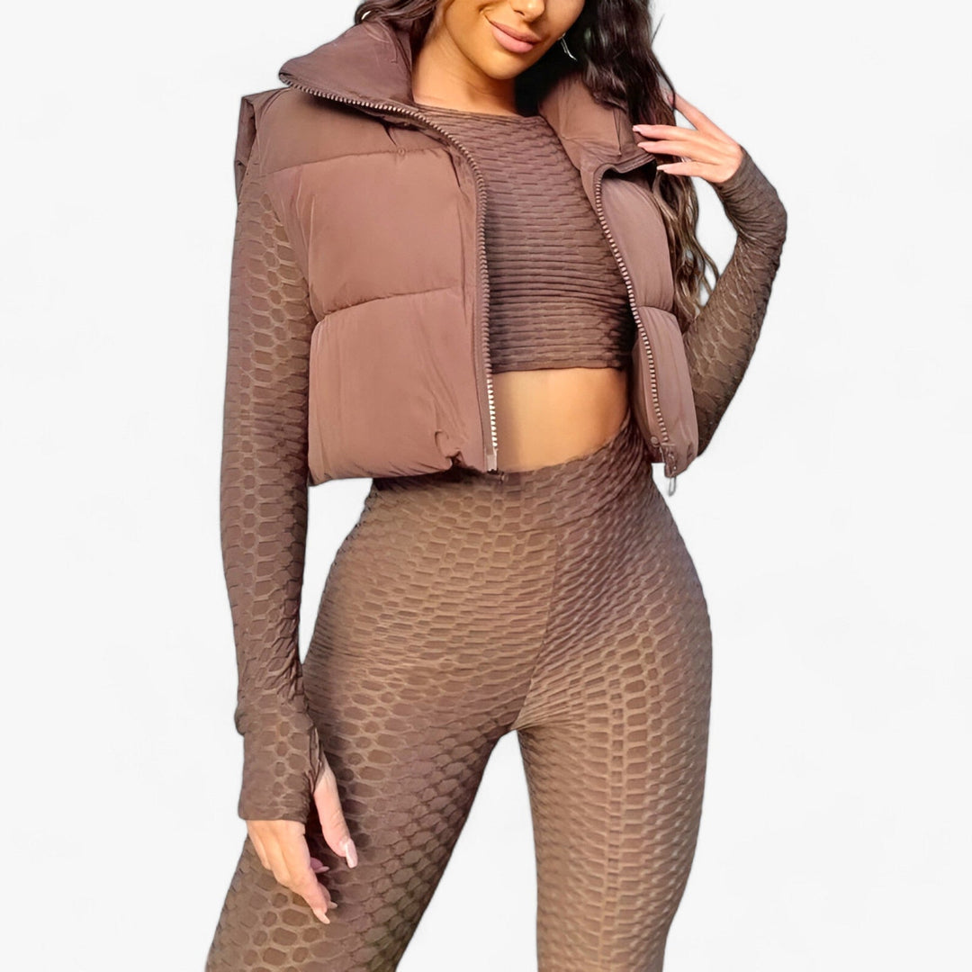 Drune | Weste Kurz Ärmellos Weste Winterbekleidung für Damen
