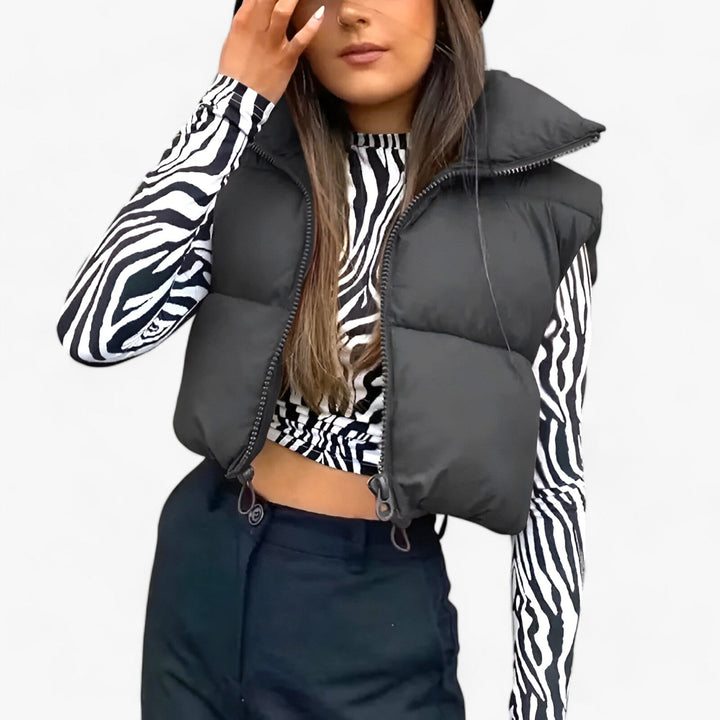 Drune | Weste Kurz Ärmellos Weste Winterbekleidung für Damen