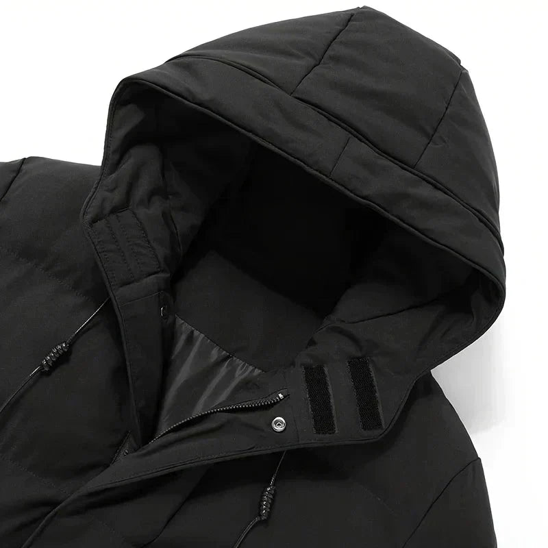 Drune | Gepolstert Kapuze Daunenjackejacke für Herren