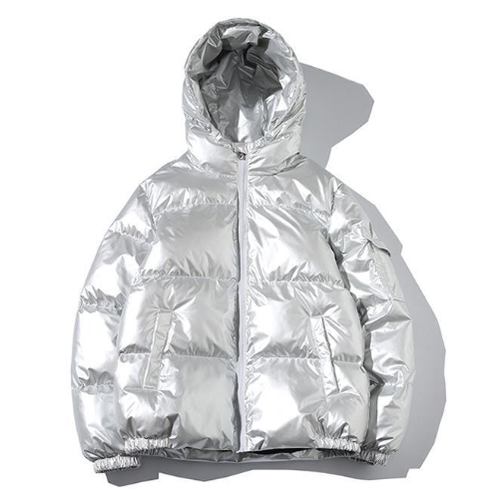 Drune | Glänzend Kapuze Gep Padded Jacke