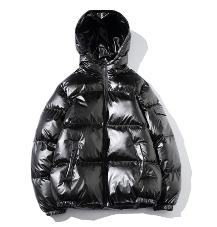 Drune | Glänzend Kapuze Gep Padded Jacke