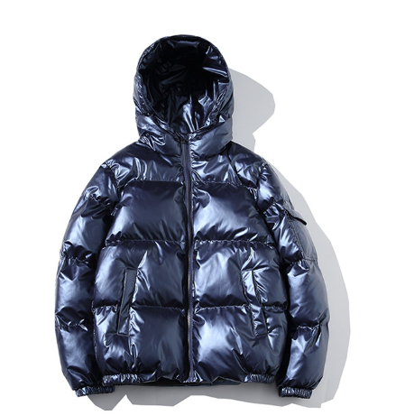 Drune | Glänzend Kapuze Gep Padded Jacke