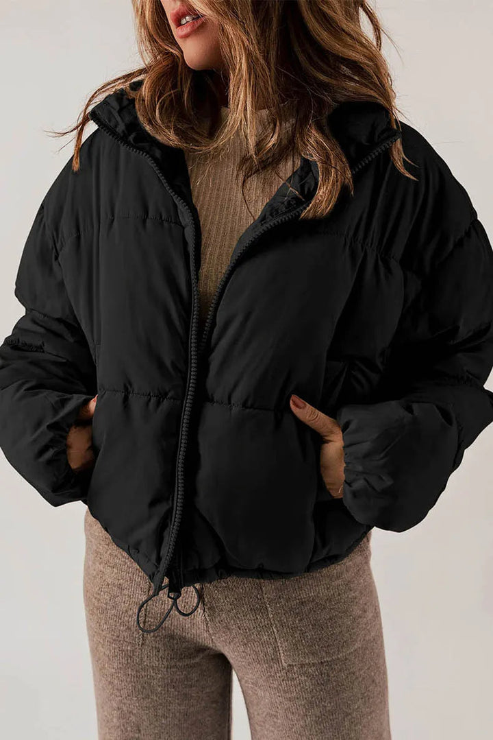 Drune | Kurz Wattiert Daunenjacke Winterjacke für Damen