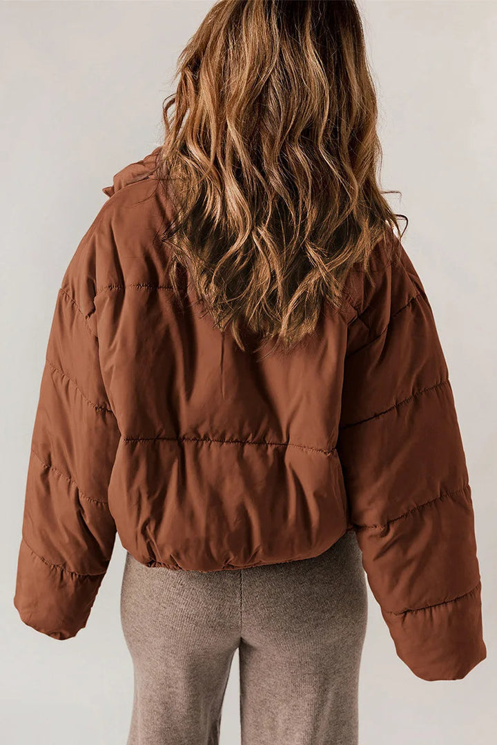 Drune | Kurz Wattiert Daunenjacke Winterjacke für Damen