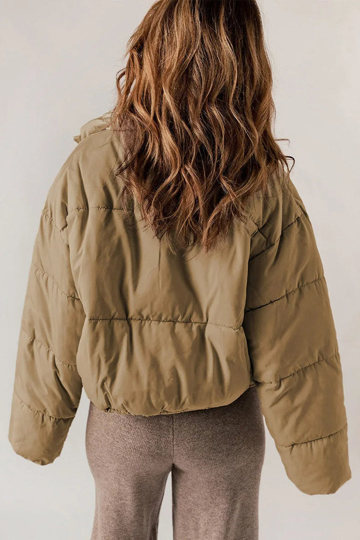 Drune | Kurz Wattiert Daunenjacke Winterjacke für Damen