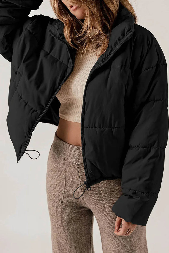Drune | Kurz Wattiert Daunenjacke Winterjacke für Damen