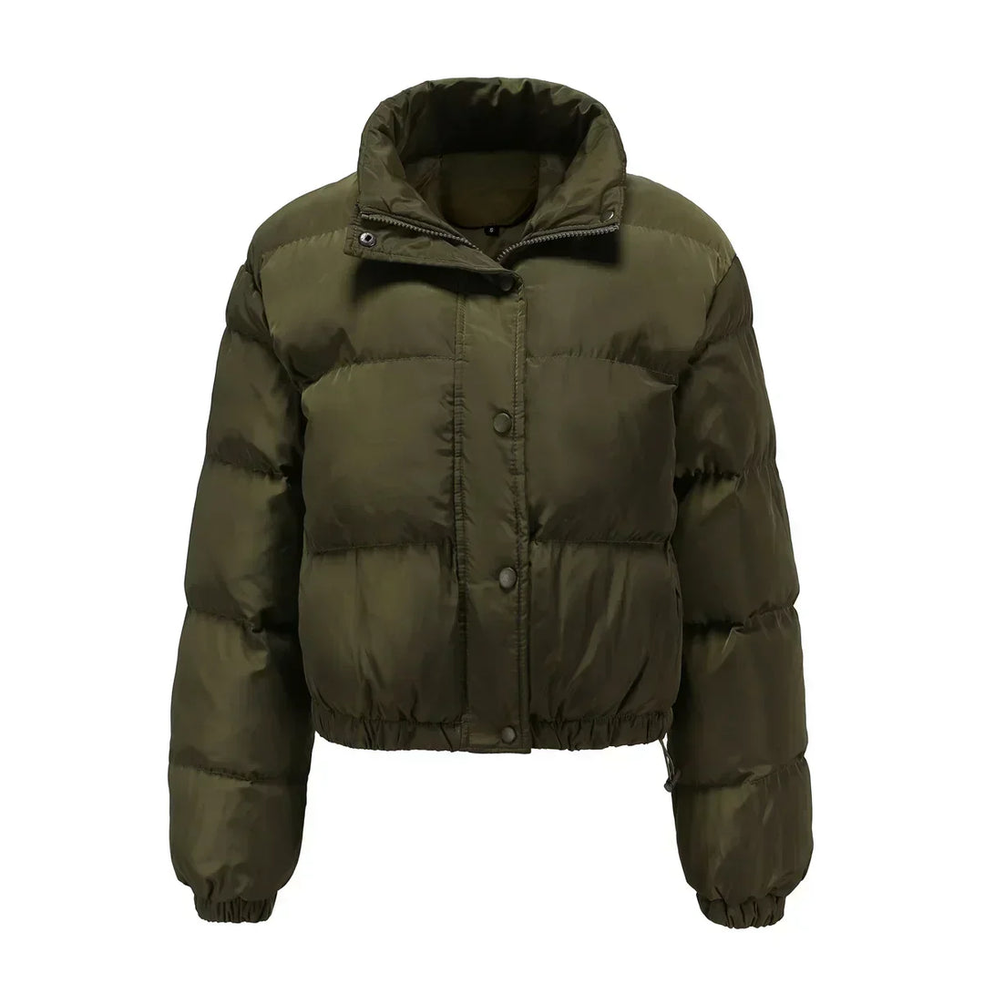 Drune | Kurz Warm Wattierte Jacke Winterjacke für Frauen