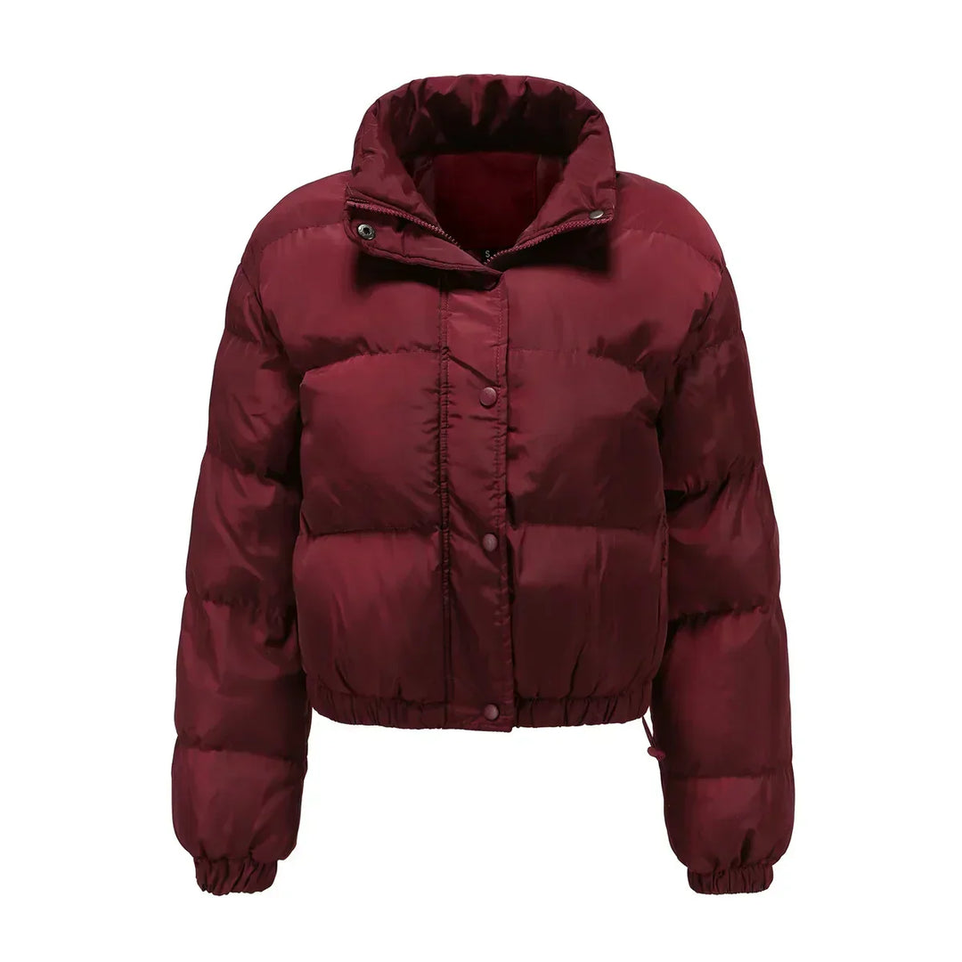 Drune | Kurz Warm Wattierte Jacke Winterjacke für Frauen