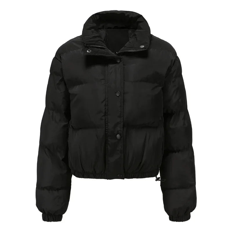 Drune | Kurz Warm Wattierte Jacke Winterjacke für Frauen