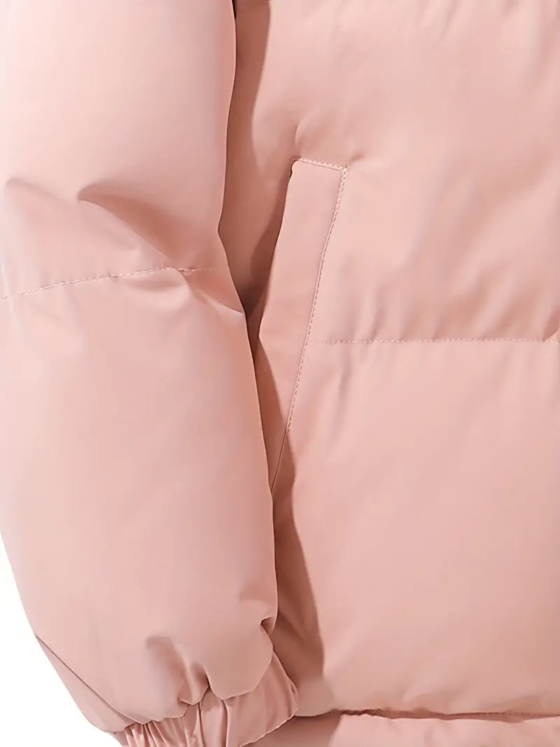 Drune | Kapuze Kurz Daunenjacke Winterjacke für Damen