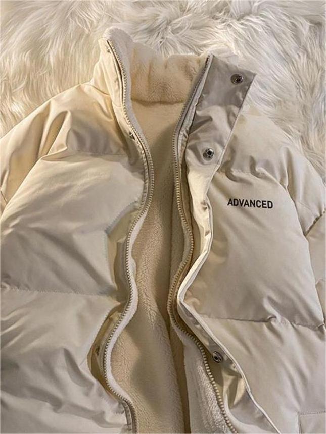 Drune | Fleece Gefüttert Übergröße Wattierte Jacke Winterjacke für Damen