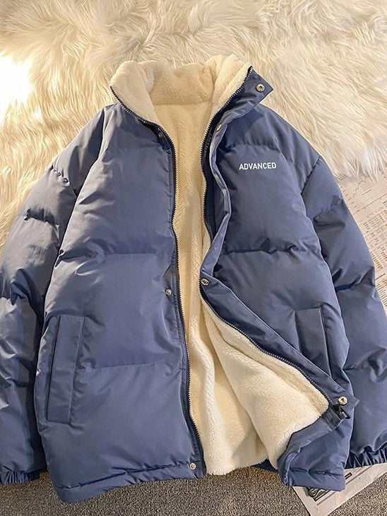 Drune | Fleece Gefüttert Übergröße Wattierte Jacke Winterjacke für Damen