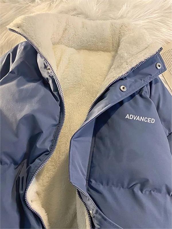 Drune | Fleece Gefüttert Übergröße Wattierte Jacke Winterjacke für Damen