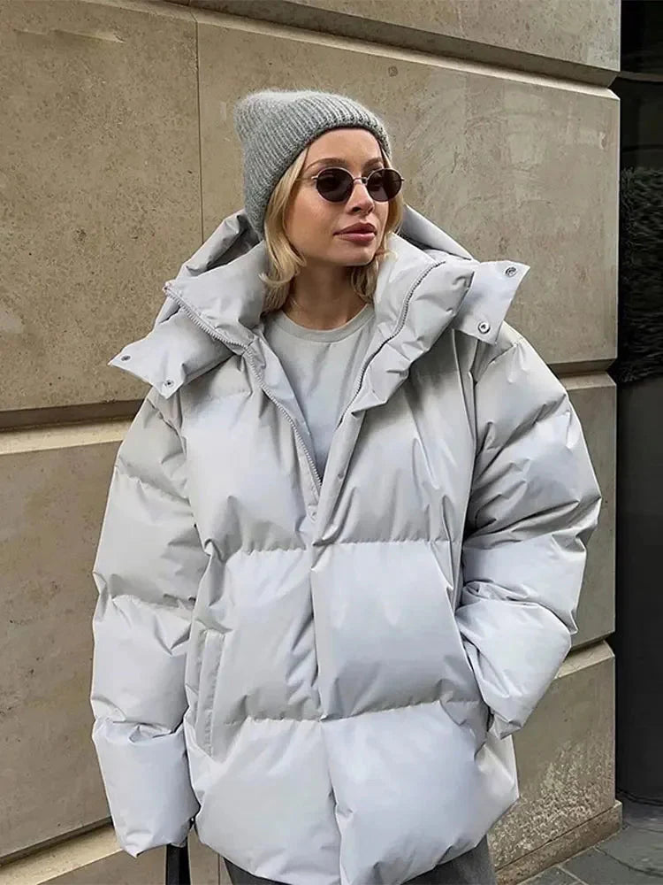 Drune | Warm Kapuze Daunenjacke Winterjacke für Frauen