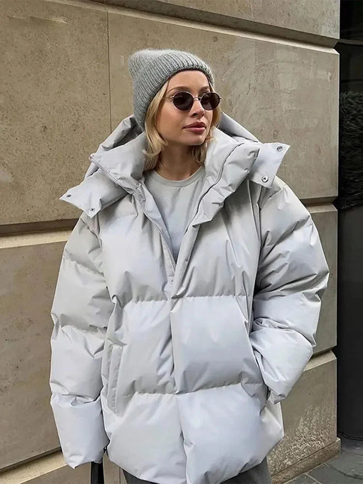 Drune | Warm Kapuze Daunenjacke Winterjacke für Frauen
