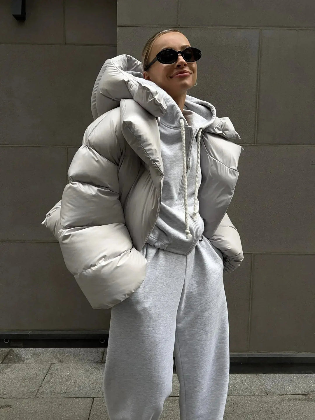 Drune | Warm Kapuze Daunenjacke Winterjacken für Damen