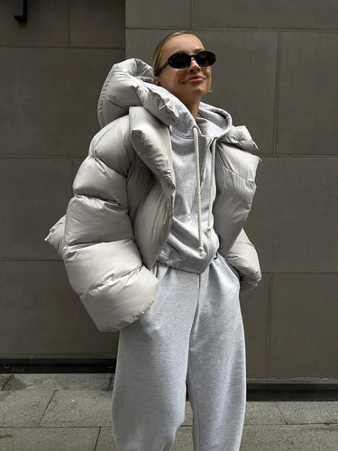 Drune | Warm Kapuze Daunenjacke Winterjacken für Damen