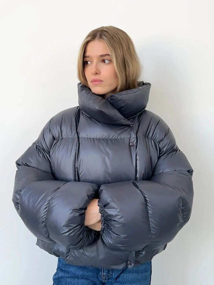 Drune | Warm Kapuze Daunenjacke Winterjacken für Damen