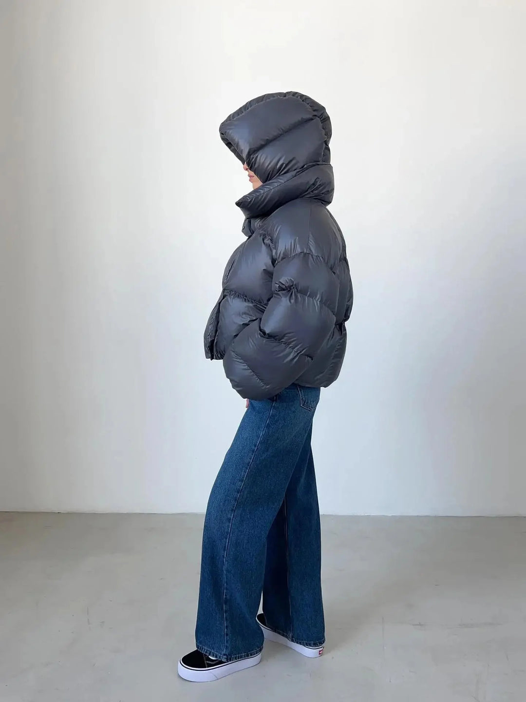 Drune | Warm Kapuze Daunenjacke Winterjacken für Damen