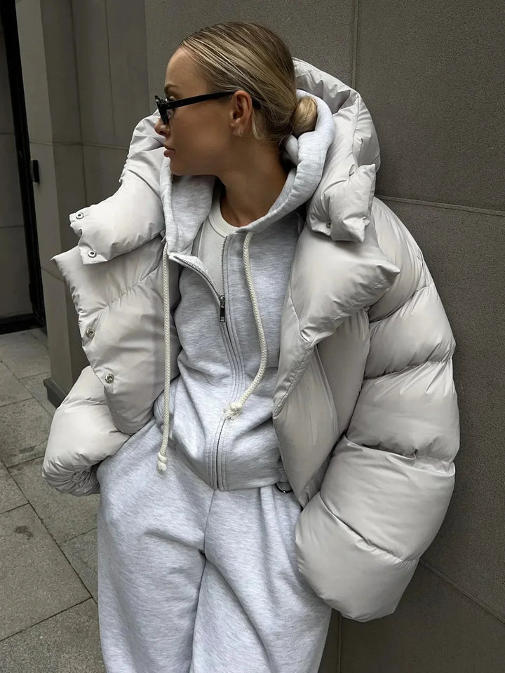 Drune | Warm Kapuze Daunenjacke Winterjacken für Damen