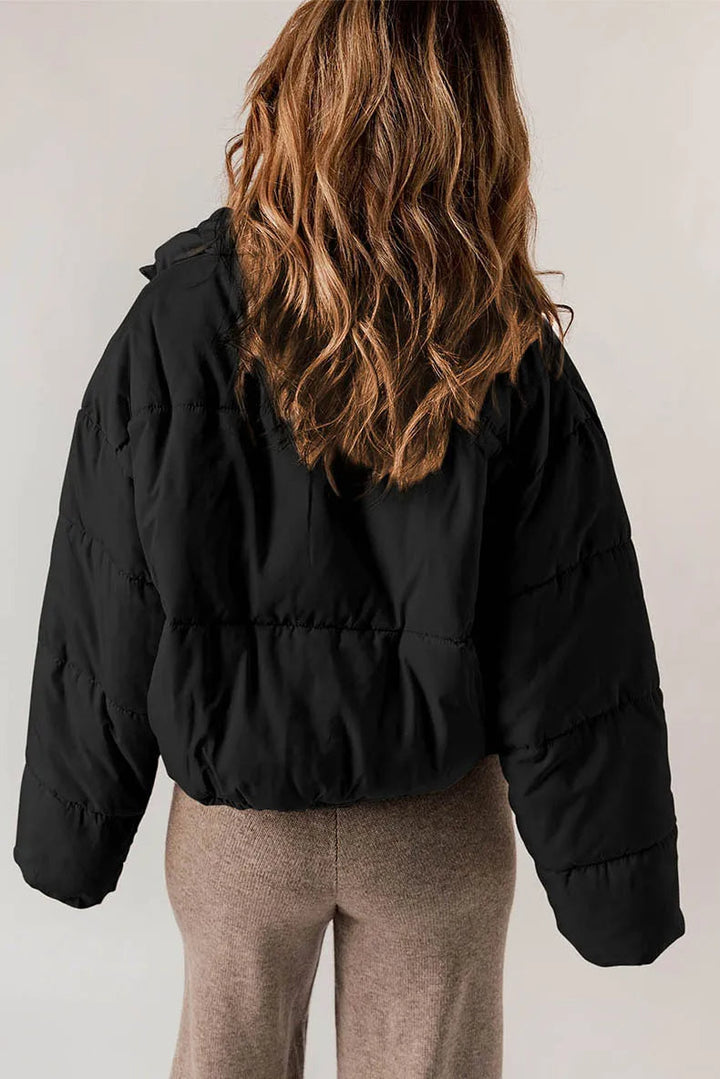 Drune | Warm Kurz Wattierte Jacke Winterjacke für Damen