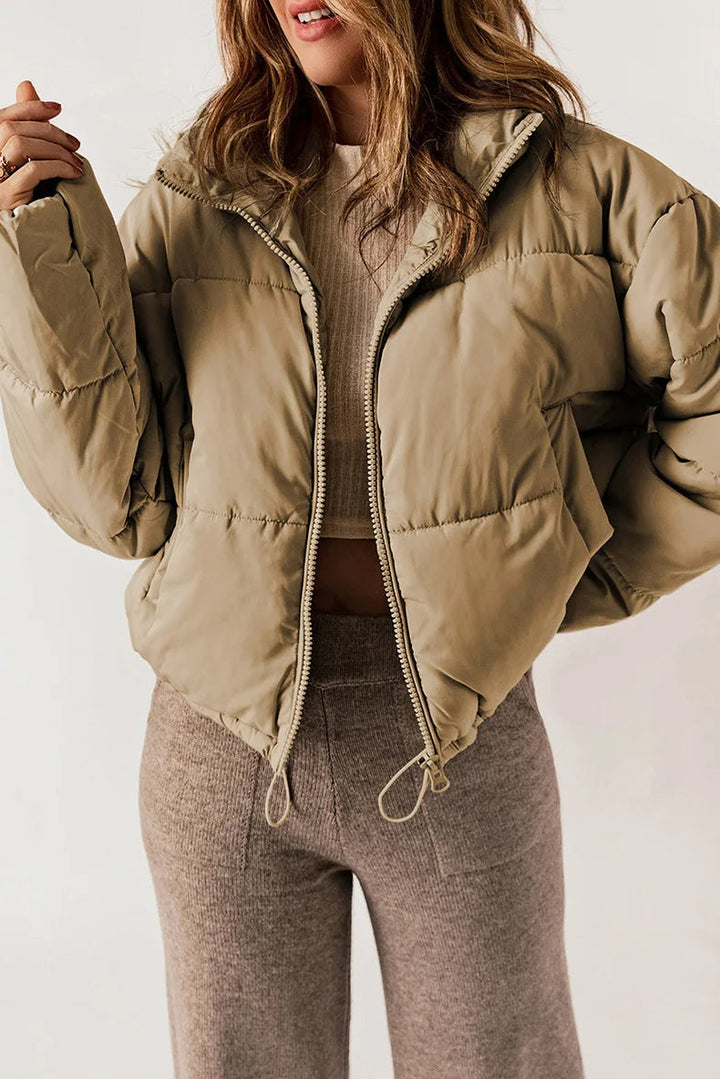 Drune | Warm Kurz Wattierte Jacke Winterjacke für Damen