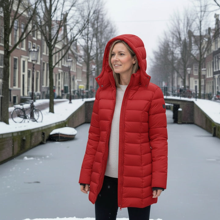Drune | Warm mit Kapuze Daunenjacke Winterjacke für Damen