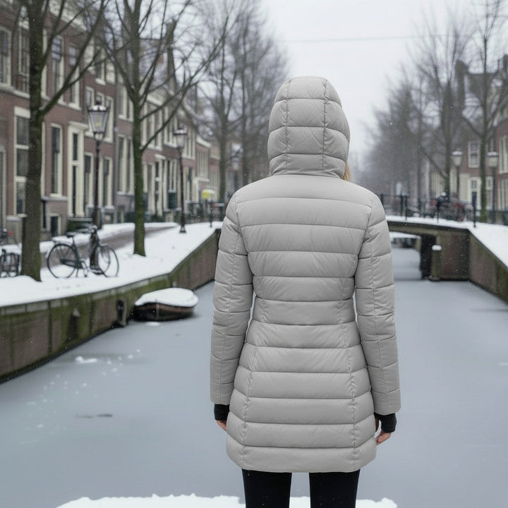 Drune | Warm mit Kapuze Daunenjacke Winterjacke für Damen