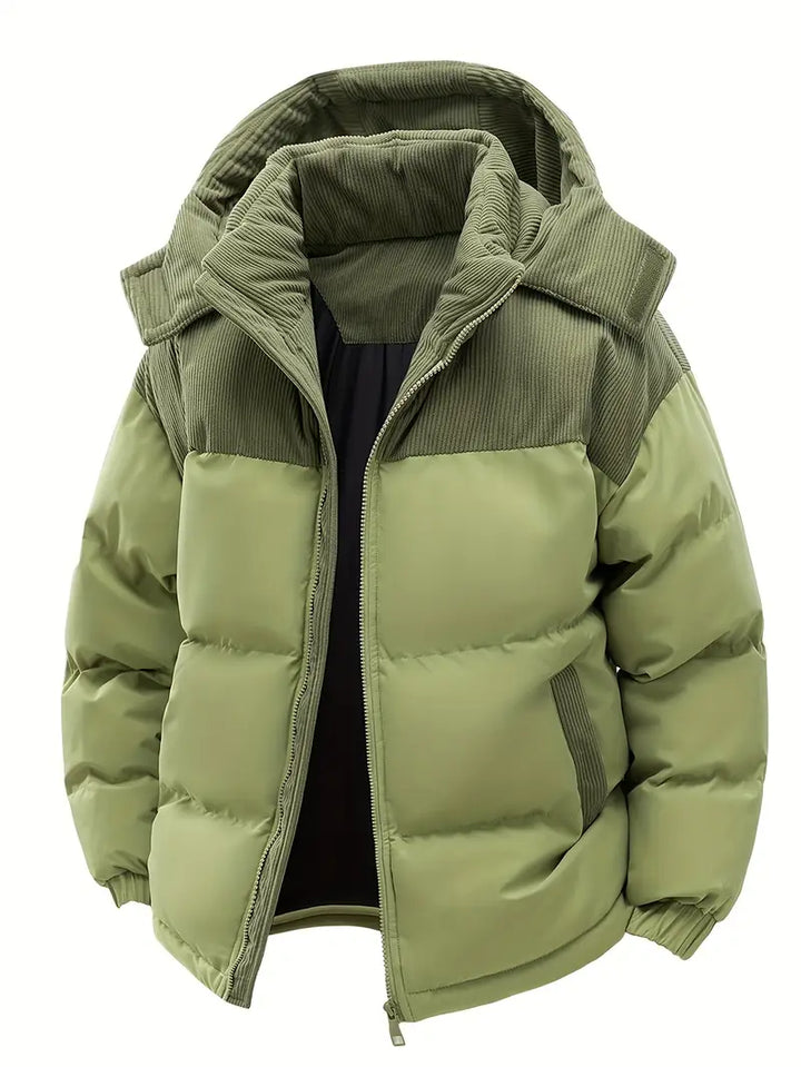 Drune | Warme Gesteppte Winterjacke mit Kapuze für Herren