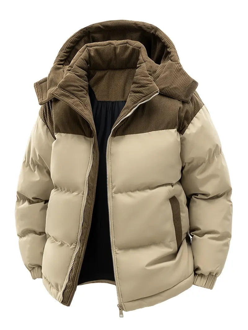 Drune | Warme Gesteppte Winterjacke mit Kapuze für Herren