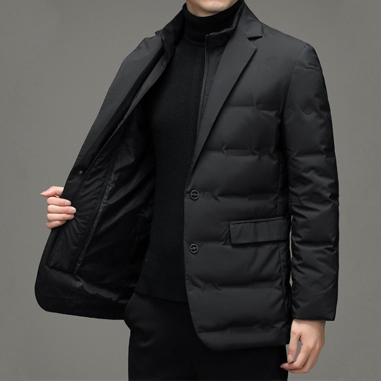 Drune | Reißverschluss Slim Fit Daunenjacke