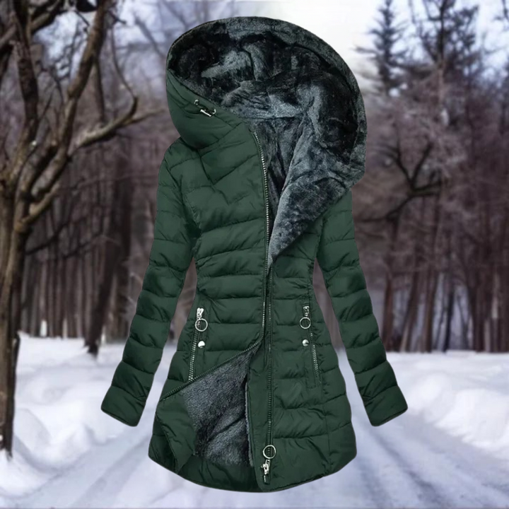 Drune | Kapuze Fleecegefüttert Daunenjacke Winterjacken und Mäntel für Damen