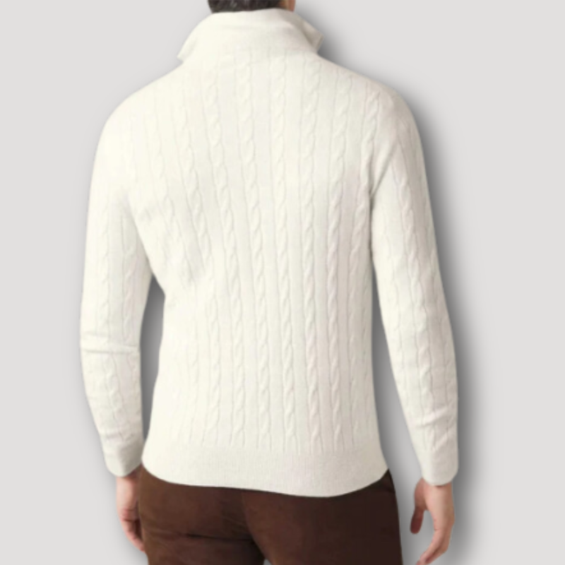 Drune | Italienischer Pullover mit Reißverschluss für Männer