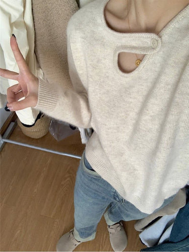 Drune | Warmer Damenpullover aus weicher Baumwollmischung