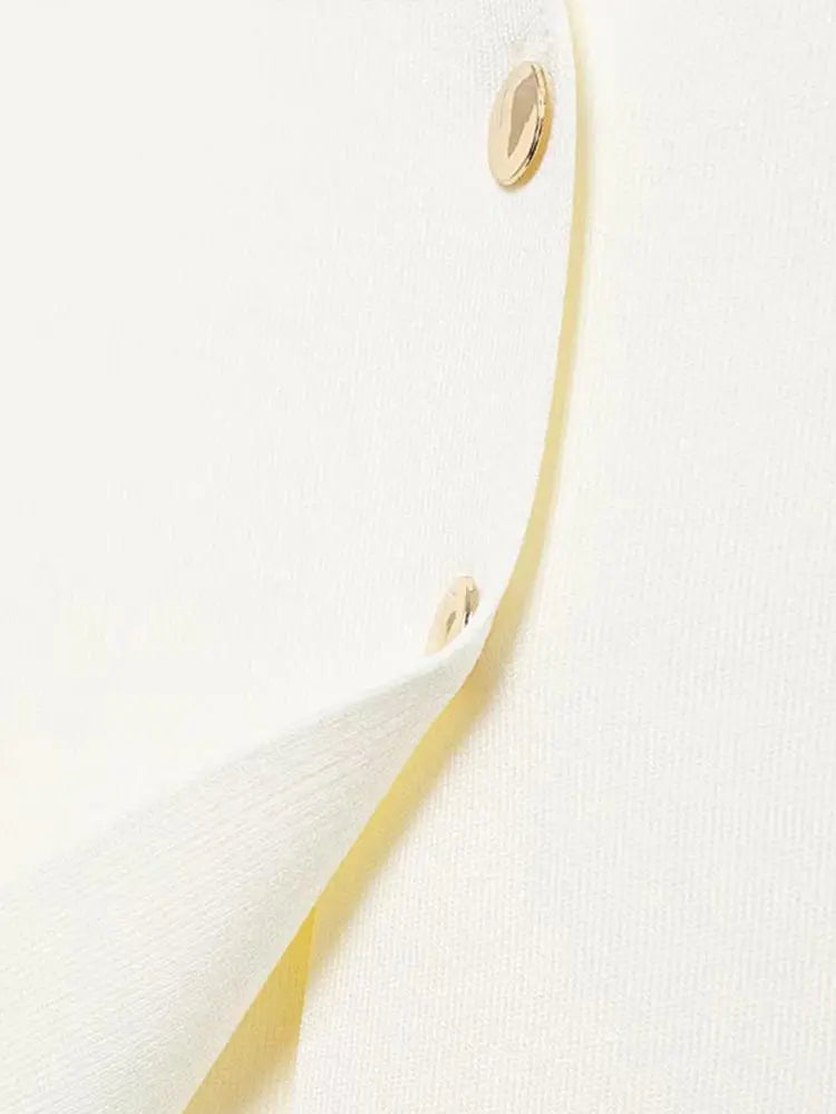 Drune | Lässiges Einfarbiges Strickoberteil für Frauen