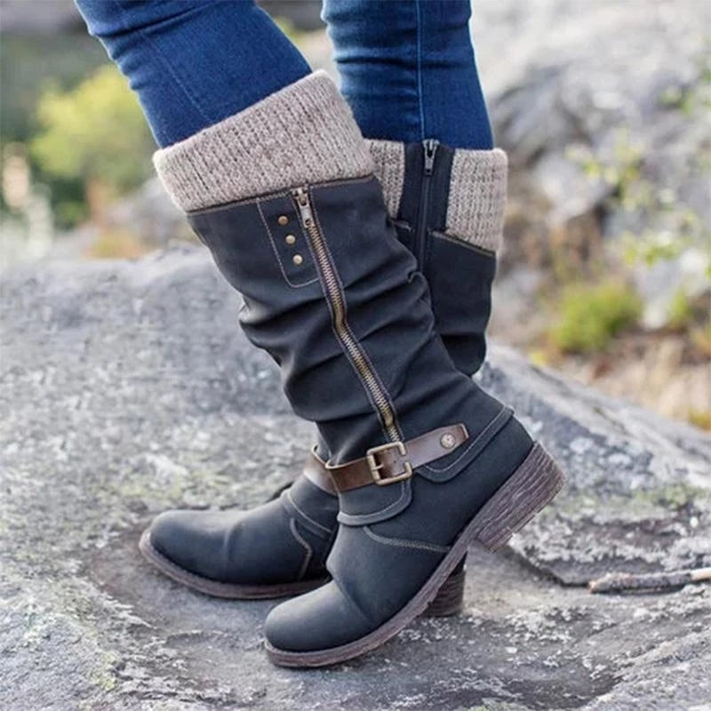 Drune | Orthopädische Stiefel Mit Flachem Absatz