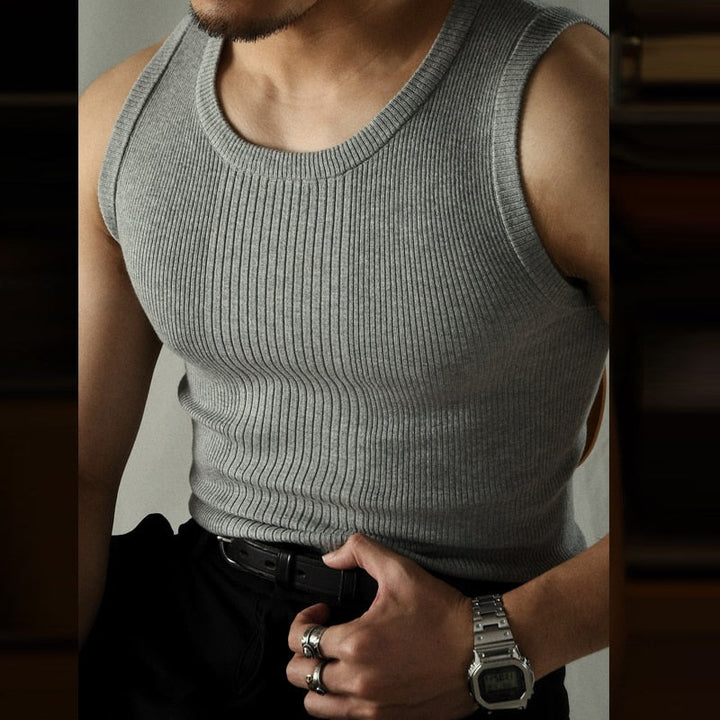 Drune | Old Money Gestricktes Tanktop