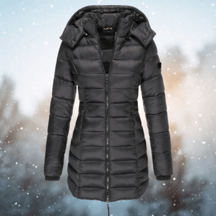 Drune | Gesteppter Langer Slim Fit Puffer Mantel