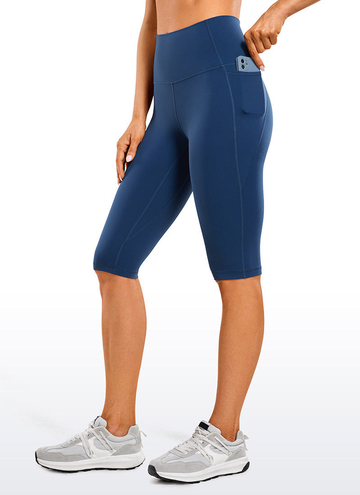 Drune | Knie Länge Taschen Capri Leggings 13''