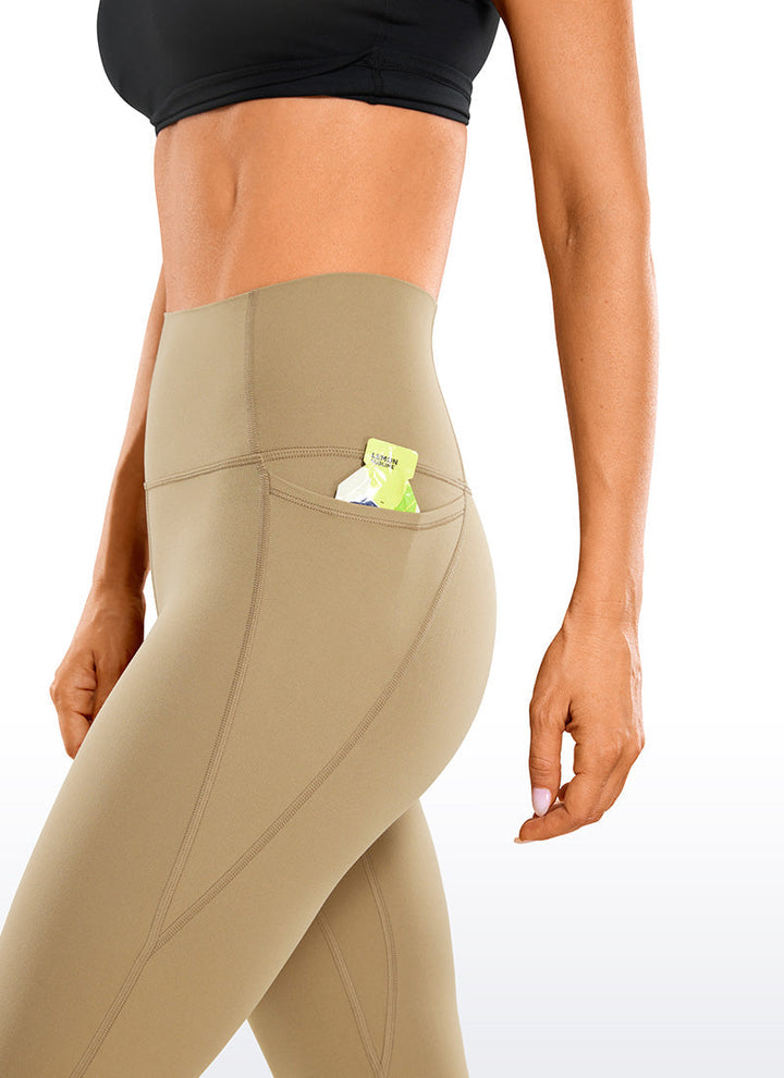 Drune | Knie Länge Taschen Capri Leggings 13''