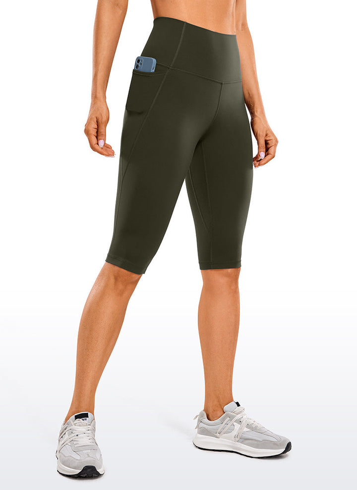Drune | Knie Länge Taschen Capri Leggings 13''