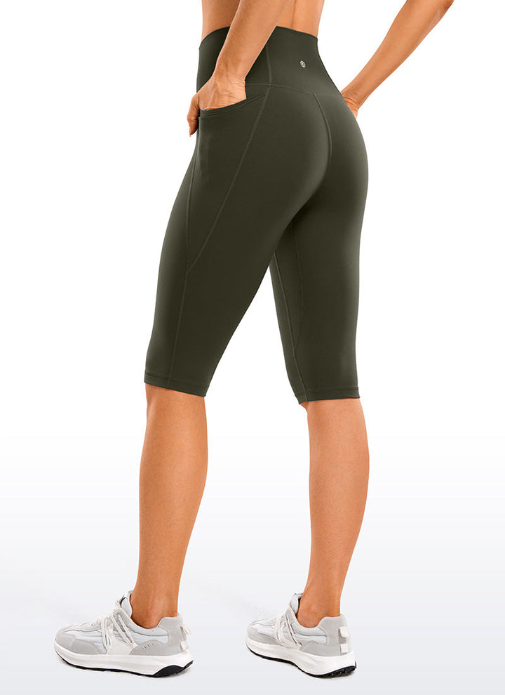 Drune | Knie Länge Taschen Capri Leggings 13''