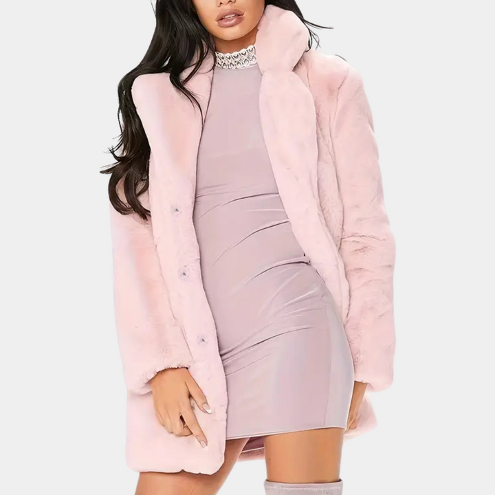 Drune | Eleganter Winterplüschmantel für Damen