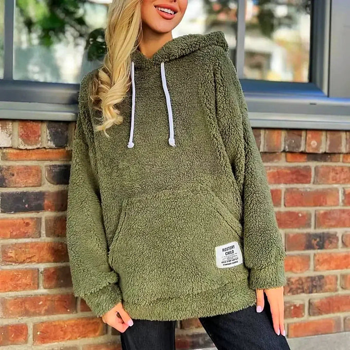 Drune | Moderner Damen-Hoodie mit Plüsch