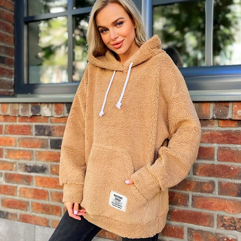 Drune | Moderner Damen-Hoodie mit Plüsch